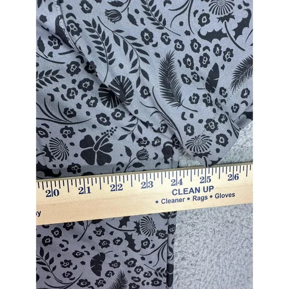 Puma Polo Shirt Mens Large Gray Floral Allover Print Performance Golf Paisley - Picture 4 of 8